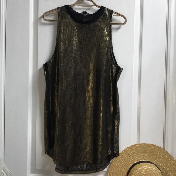 3/$30 🌺 Metallic Jersey Dress - Size S - Picture 3 of 4
